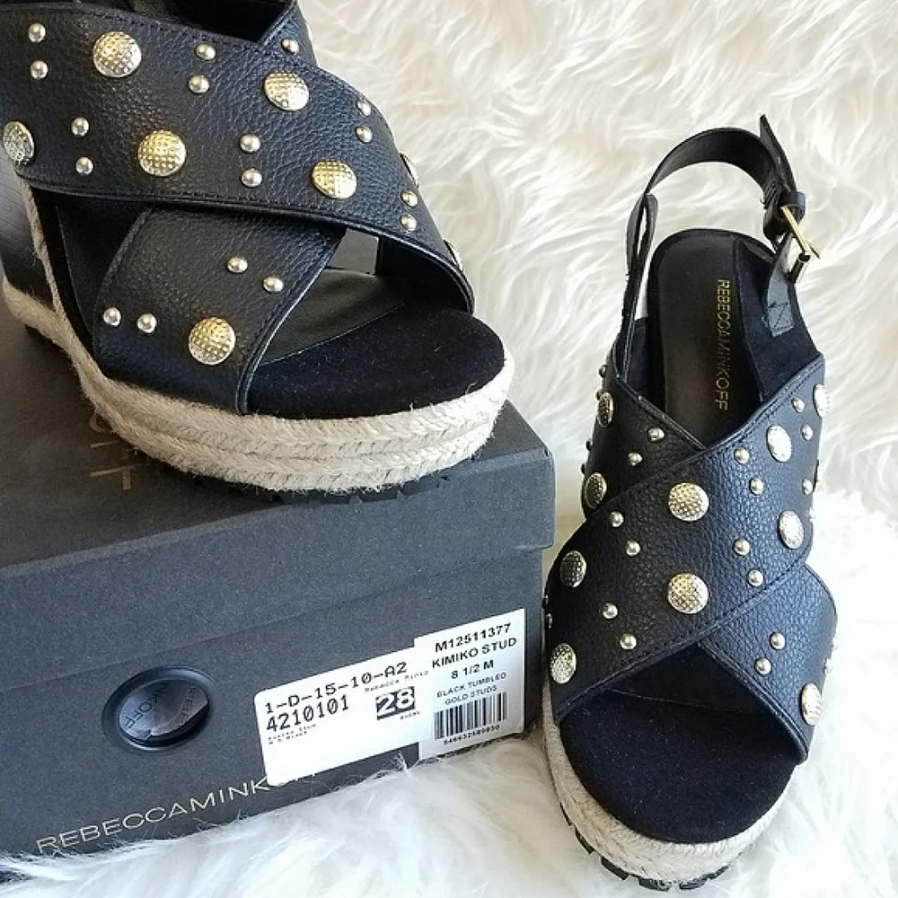 Rebecca Minkoff Kimiko Stud Wedges NWT sz 8.5